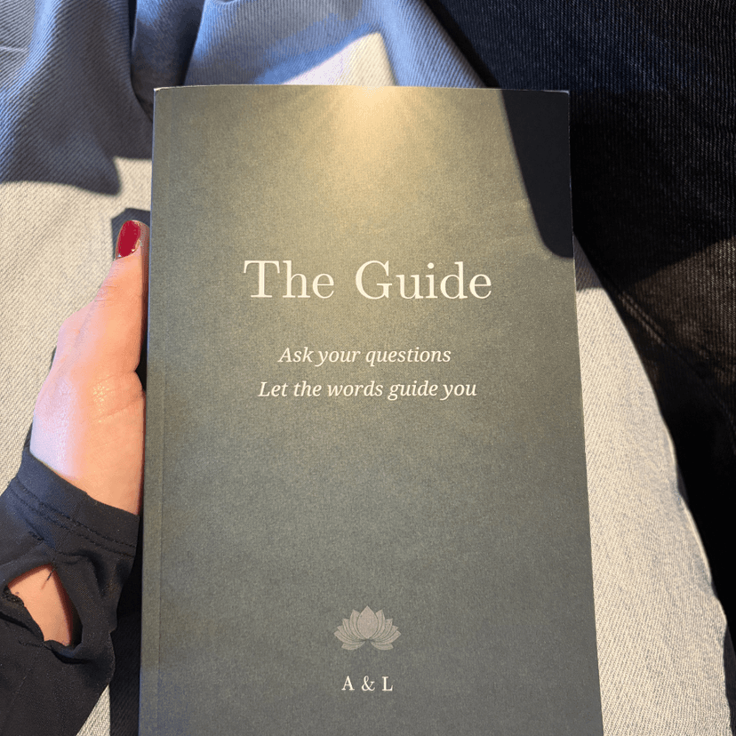 Holding The Guide book